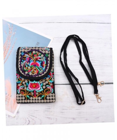 2pcs Embroidered Phone Case Travel Crossbody Bags for Women Cellphone Crossbody Purse for Women Money Flowerx2pcs $8.62 Cross...