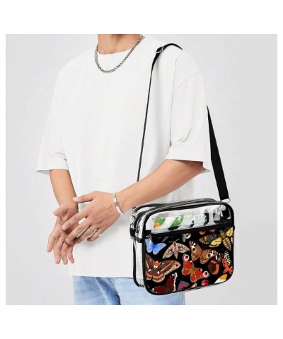 Womens Clear Bag Crossbody Bag Purse Shoulder Bags with Adjustable Strap for Concerts Festival Sports Events Pattern (161) $1...