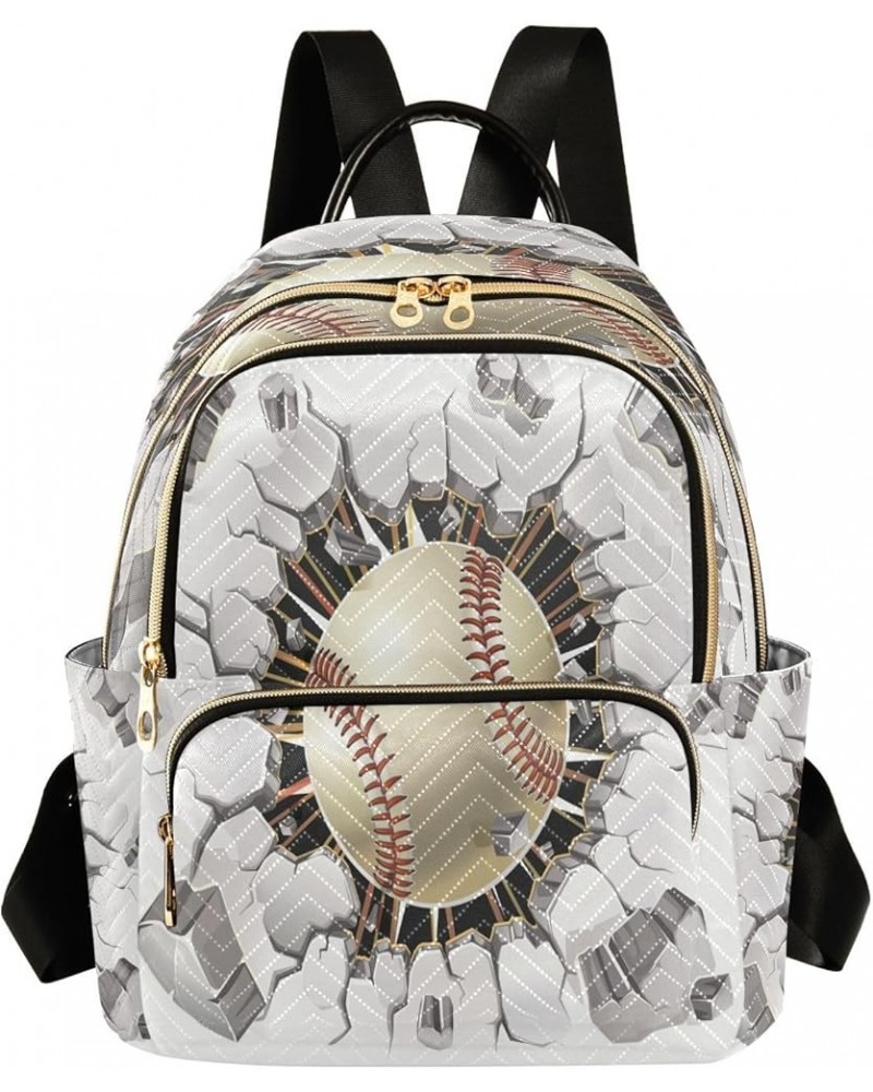 Fashion Backpack Mini Backpack Purse Casual Daily Backpack Cool Baseball for Travel for College Work Small $20.39 Backpacks