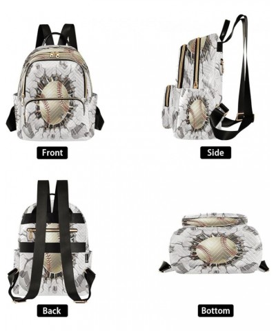 Fashion Backpack Mini Backpack Purse Casual Daily Backpack Cool Baseball for Travel for College Work Small $20.39 Backpacks