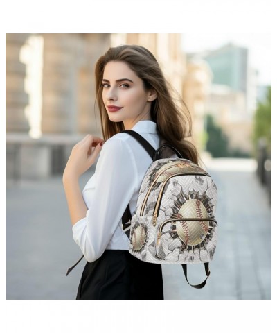 Fashion Backpack Mini Backpack Purse Casual Daily Backpack Cool Baseball for Travel for College Work Small $20.39 Backpacks