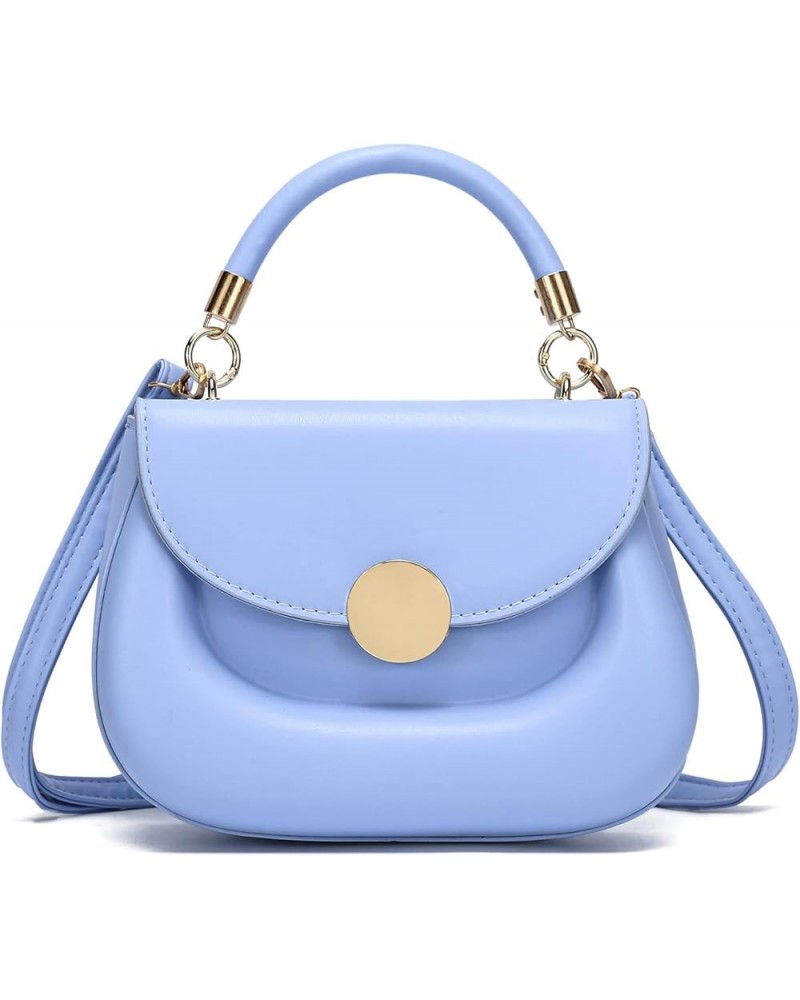 Women Small Crossbody Bags Shoulder Bag Classic Satchel Handbags Ladies Cute Purses Hot Pink 3 Light Blue $14.73 Totes