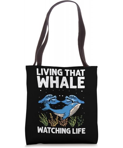 Ocean Sea Whale Quote for Whale Marine Mammals Tote Bag $16.79 Totes