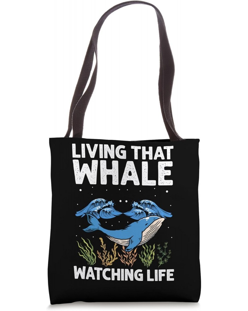 Ocean Sea Whale Quote for Whale Marine Mammals Tote Bag $16.79 Totes