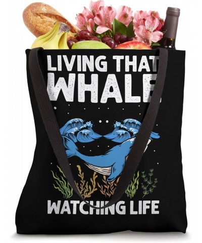 Ocean Sea Whale Quote for Whale Marine Mammals Tote Bag $16.79 Totes