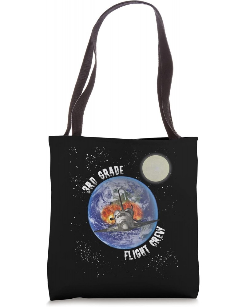 3rd Grade Flight Crew Back to School Rocket Space Travel Tote Bag $11.43 Totes