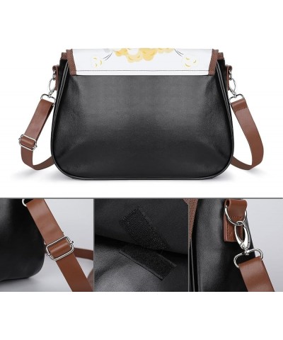 Fashion Crossbody Bags Women's Shoulder Bags Classic City Leather Satchels Hobo Bags Cat Fish Aquarium Color7 $23.00 Hobo Bags