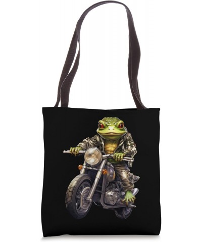 Frogs Motorcycle/Motorcyclist Frog Tote Bag $10.25 Totes