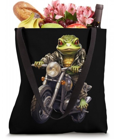 Frogs Motorcycle/Motorcyclist Frog Tote Bag $10.25 Totes