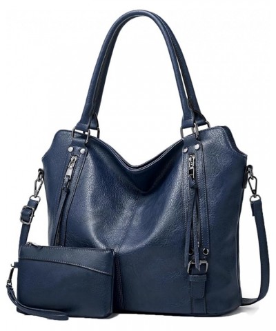 Women's Tote Bag Shoulder Bag Large elegant shopping bag Crossbody bag multi-pocket work everyday use Blue $29.10 Totes