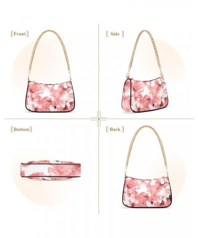 Grunge Ethnic Color Small Purse Clutch Tote Handbag Pink Exotic Flowers $16.73 Shoulder Bags