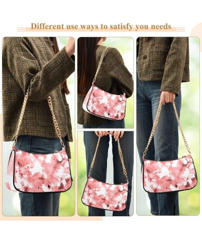 Grunge Ethnic Color Small Purse Clutch Tote Handbag Pink Exotic Flowers $16.73 Shoulder Bags