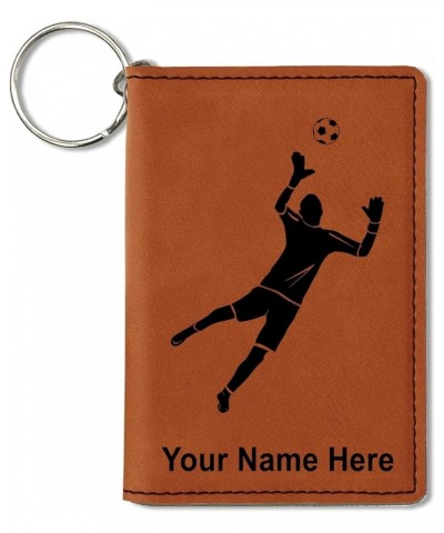 ID Holder Wallet, Soccer Goalie, Personalized Engraving Included (Teal) Dark Brown $16.79 Wallets