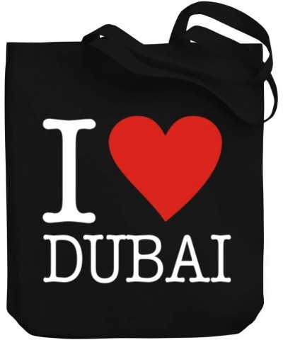 I Love Dubai Typewriter Style Canvas Tote Bag 10.5" x 16" x 4 $18.80 Totes