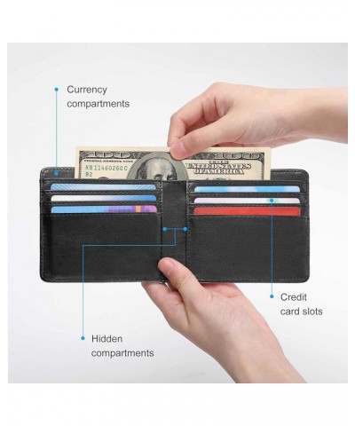 Leather Bifold Wallet Coin Purse Soft Stylish Credit Pass Case Card-Holder for Boy Girl Men Woman Money Storage Multi 13 $16....