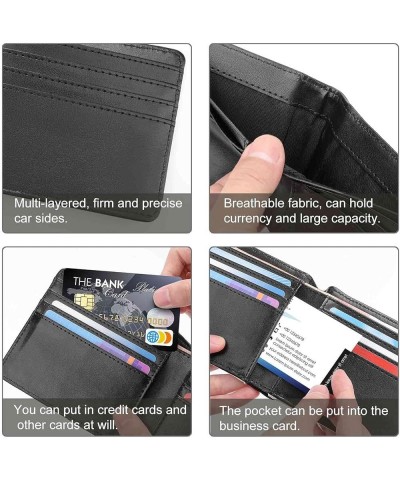 Leather Bifold Wallet Coin Purse Soft Stylish Credit Pass Case Card-Holder for Boy Girl Men Woman Money Storage Multi 13 $16....