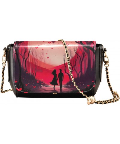 Romantic Valentine's Day Crossbody Bag for Women Girls,Leather Cross Body Purses Chain Strap Handbags Shoulder Bag $20.39 Cro...