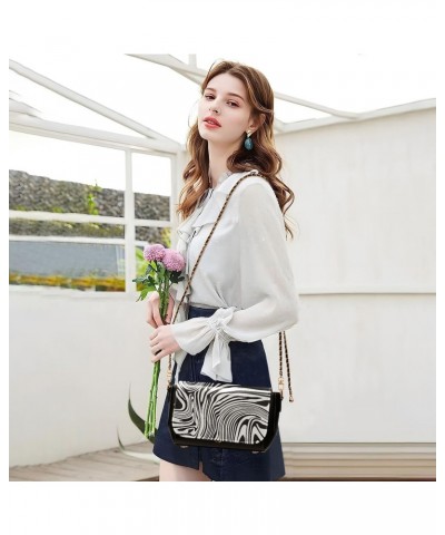 Crossbody Bags Abstract Grunge Texture PU Leather Shoulder Bag Clutch Small Handbags $19.60 Shoulder Bags