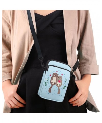 Small Crossbody Purses with Removable Strap Zipped Pockets Handbag Shoulder Bag Otter $10.56 Crossbody Bags