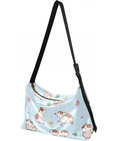 Cute Funny Raccoons Gray Hobo Ladies Handbags Leather Large Crossbody Purse Soft Animal Print Crossbody Hobo Bags Cartoon Gui...