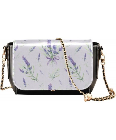 Leather Crossbody Bags,Blue Flowers White Black Chain Wallet Crossbody Phone Purses Women's Shoulder Bag Flowers 86 $16.80 Cr...