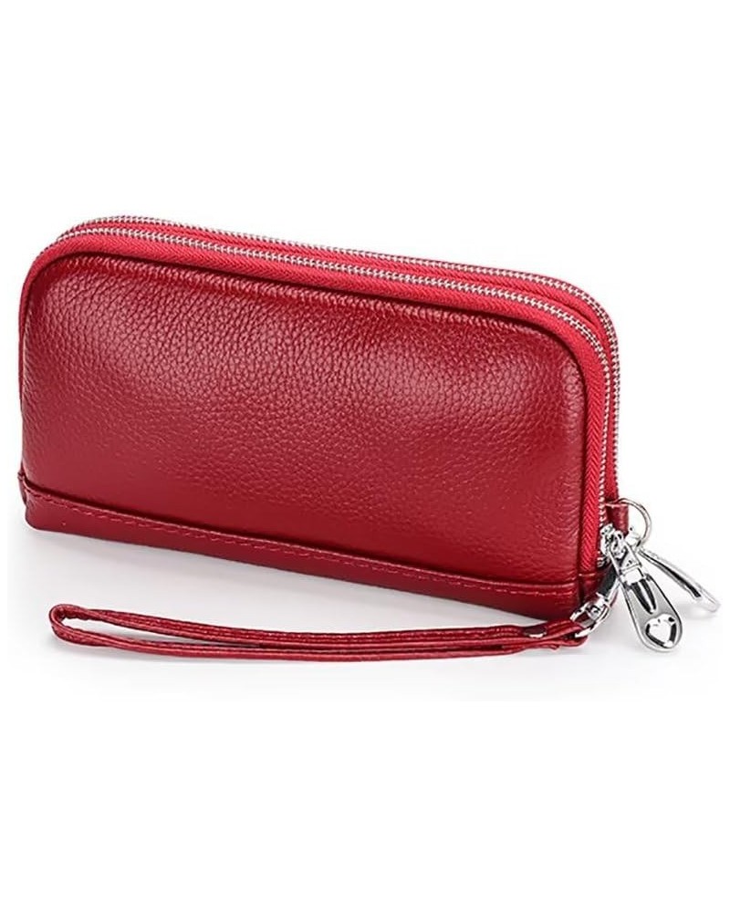 Wristlet Wallet for Women Designer Clutch Purse Soft Leather Change Purse with Card Slots Lightweight Cell Phone Purse Red $2...