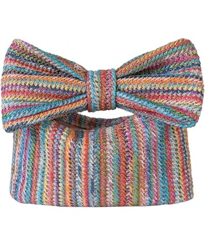 Bow Straw Purses and Handbags Vacation Summer Purse Straw Handbag Woven Clutch Bag for Party Wedding A-multicolor $16.49 Even...