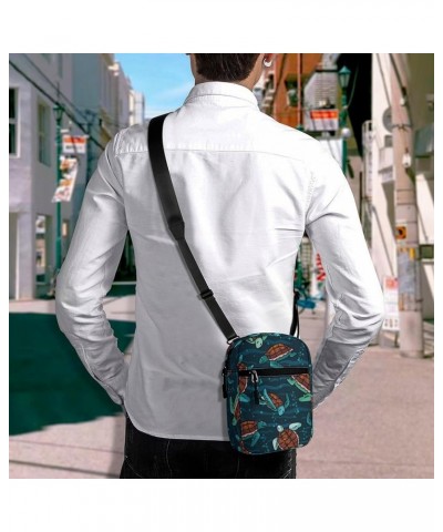 Large Canvas Messenger Bag Casual Shoulder Bag Travel Chest Bag Crossbody Bag Color518 $13.32 Crossbody Bags