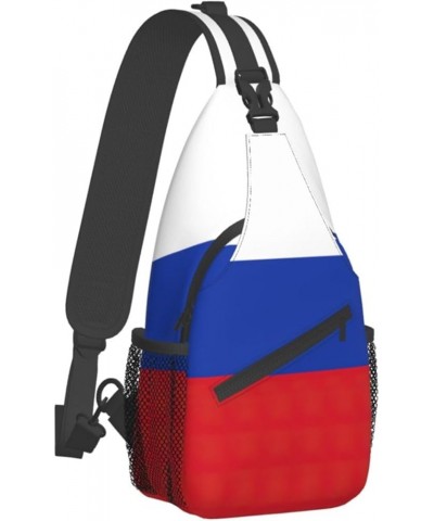 Wyoming State Flag Print Sling Bag Crossbody Backpack Shoulder Bag Casual Daypacks For Women Men Cycling Hiking Travel Russia...