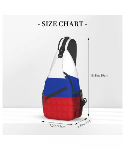 Wyoming State Flag Print Sling Bag Crossbody Backpack Shoulder Bag Casual Daypacks For Women Men Cycling Hiking Travel Russia...