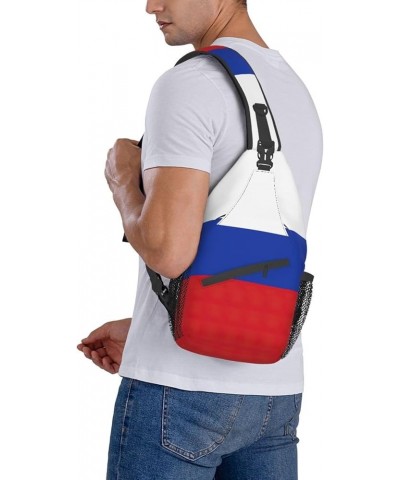 Wyoming State Flag Print Sling Bag Crossbody Backpack Shoulder Bag Casual Daypacks For Women Men Cycling Hiking Travel Russia...