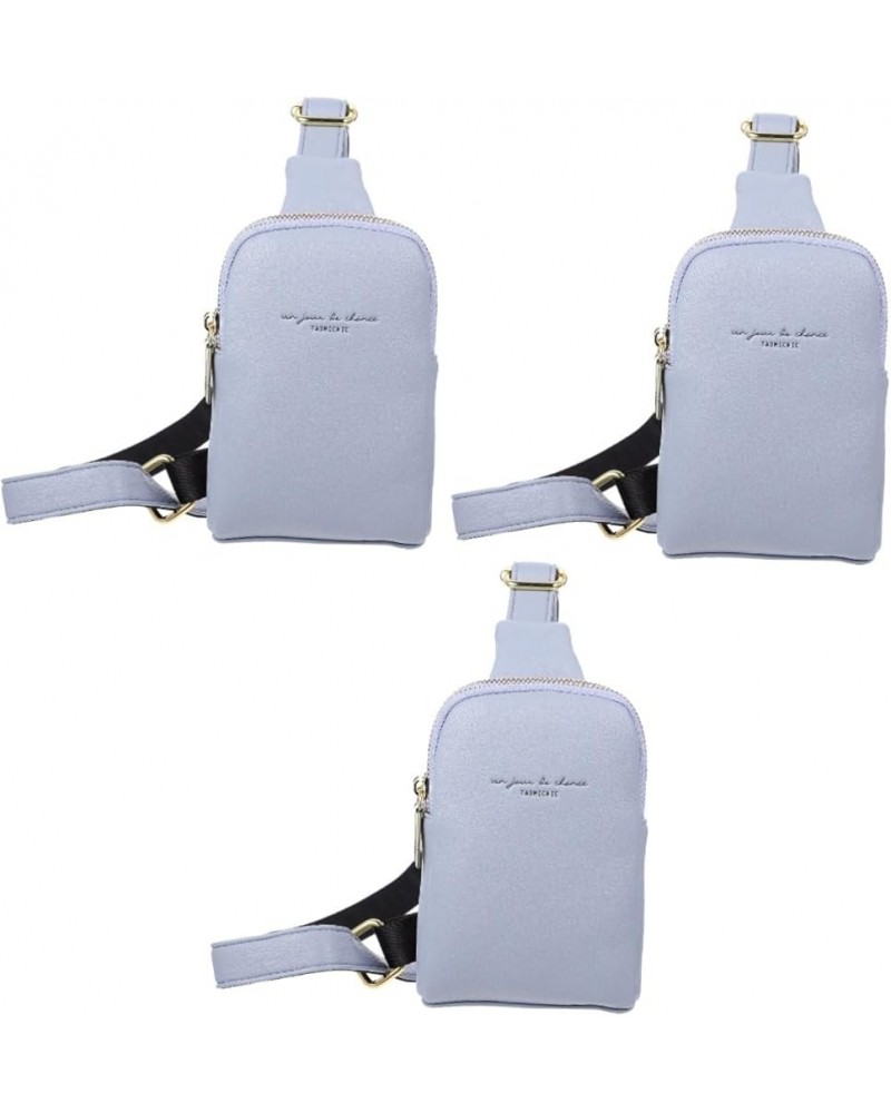 2 Pcs Women's Crossbody Bag Lady Bags Pu Leather Miss Sports Bluex3pcs $30.21 Crossbody Bags