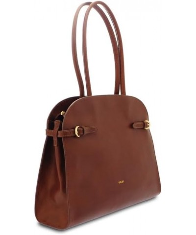 Women's Bag in Cowhide Leather, Genuine Leather, Shopping, One Compartment, Two Long Handles, Made in Italy (Brown) - 12340/G...