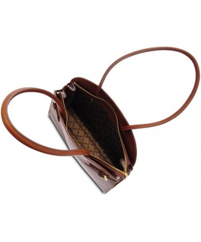 Women's Bag in Cowhide Leather, Genuine Leather, Shopping, One Compartment, Two Long Handles, Made in Italy (Brown) - 12340/G...