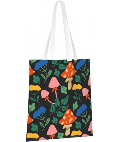 Mushrooms Single Shoulder Fashion Canvas Tote Shopping Bags Handbags For Men And Women Mushrooms12 $10.93 Totes