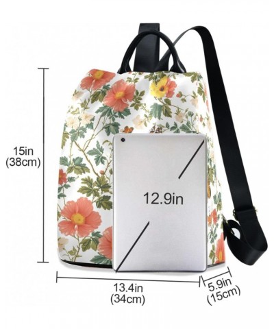 Butterfly Flower Womens Backpack Purse Anti Theft Travel Backpack Shoulder Bag Casual Daypack for Ladies Work Travel Women $2...