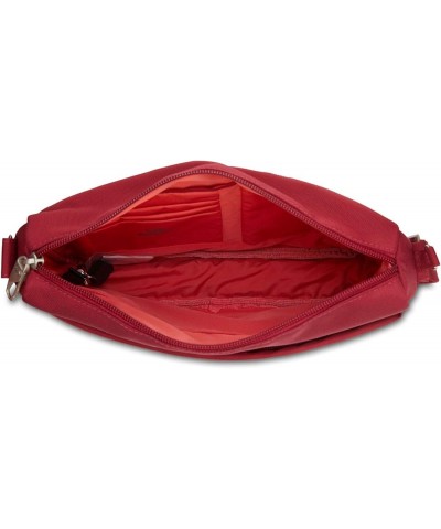 Women's Anti-Theft-Class Small East/West Crossbody Bag Bag Cranberry / Coral Lining $60.00 Crossbody Bags