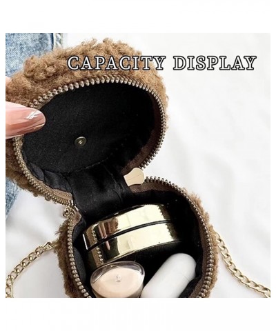 Cute Bucket Crossbody Bag for Women Girls Mini Furry Purse Handbags Fuzzy Designer Shoulder Bag Rabbit Ears Khaki $10.32 Shou...