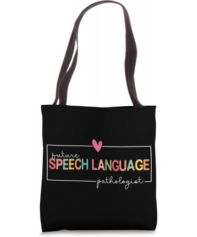 Future Speech Language Pathologist Hearts SLP Speech Therapy Tote Bag $13.38 Totes