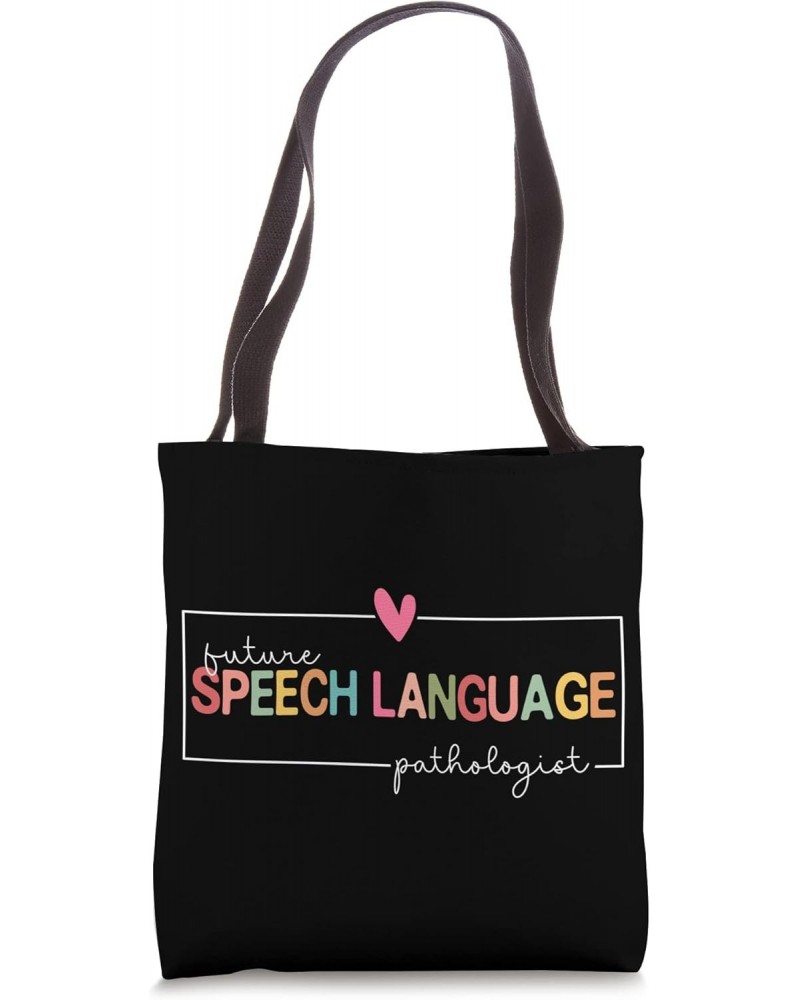 Future Speech Language Pathologist Hearts SLP Speech Therapy Tote Bag $13.38 Totes