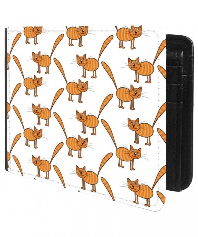 Unique Desige Pattern - Funny Cats, Slim Front Pocket Wallet Billfold RFID Blocking $11.67 Wallets