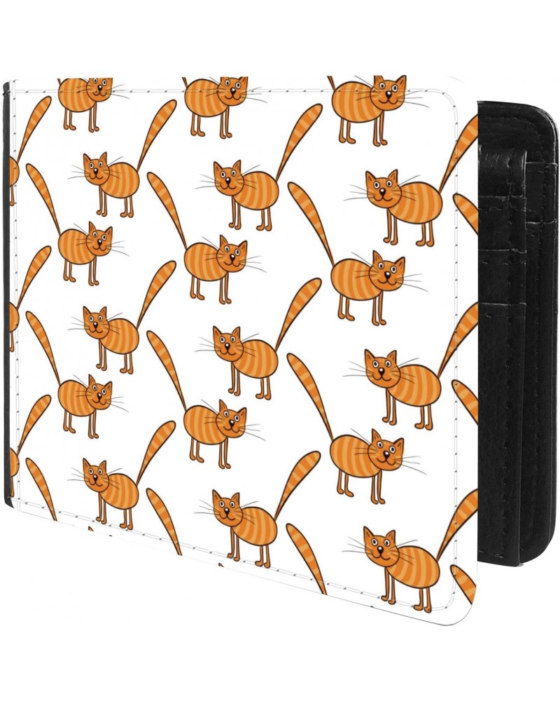 Unique Desige Pattern - Funny Cats, Slim Front Pocket Wallet Billfold RFID Blocking $11.67 Wallets