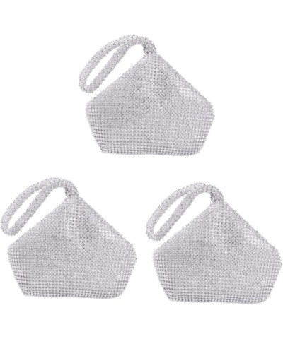 2pcs Rhinestone Crossbody Bag Small Crossbody Purses for Women Cellphone Crossbody Purse for Women Silver 1x3pcs $11.08 Cross...