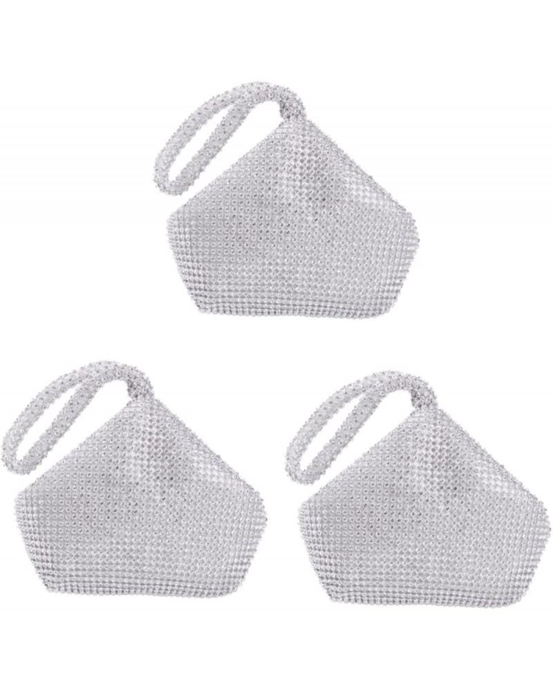 2pcs Rhinestone Crossbody Bag Small Crossbody Purses for Women Cellphone Crossbody Purse for Women Silver 1x3pcs $11.08 Cross...