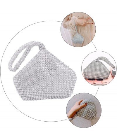 2pcs Rhinestone Crossbody Bag Small Crossbody Purses for Women Cellphone Crossbody Purse for Women Silver 1x3pcs $11.08 Cross...