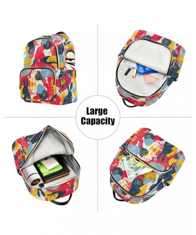 Fantasy Cloud and Vellage Quilted Backpack Purse for Women Women's Mini Backpack Purse Travel Purse with Luggage Strap Colorf...