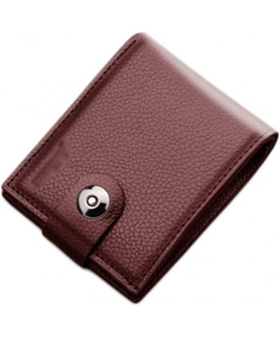 Wallet Women's Leather Wallet Large Capacity Coin Purses Portable Coins Pocket Men's Short Style Card Holders Tear-Resistant ...