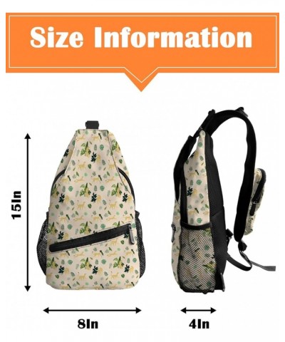 Crossbody Bags for Men Women Waterproof Sling Bag Shoulder Chest Bag Backpack Daypack for Hiking Travel Sports Running Leopar...