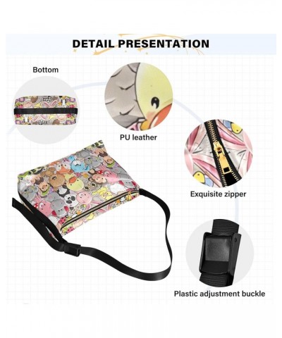 Cute Frog Colorful Pink Leather Hobo Bags for Women Large Crossbody Bags Unique Animal Print Women Hobo Handbags Cute Cartoon...