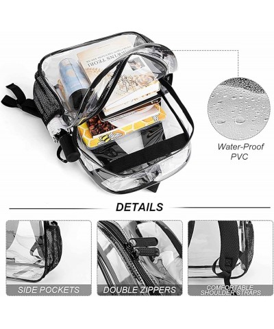 Clear Backpack Brown Skin Milk Cow Print Clear Transparent Backpack See Through Backpack with Straps for Stadium, Concerts, S...